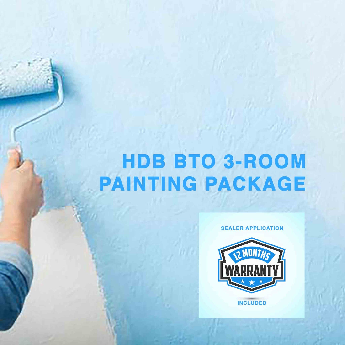 HDB BTO 3-Room Painting Package